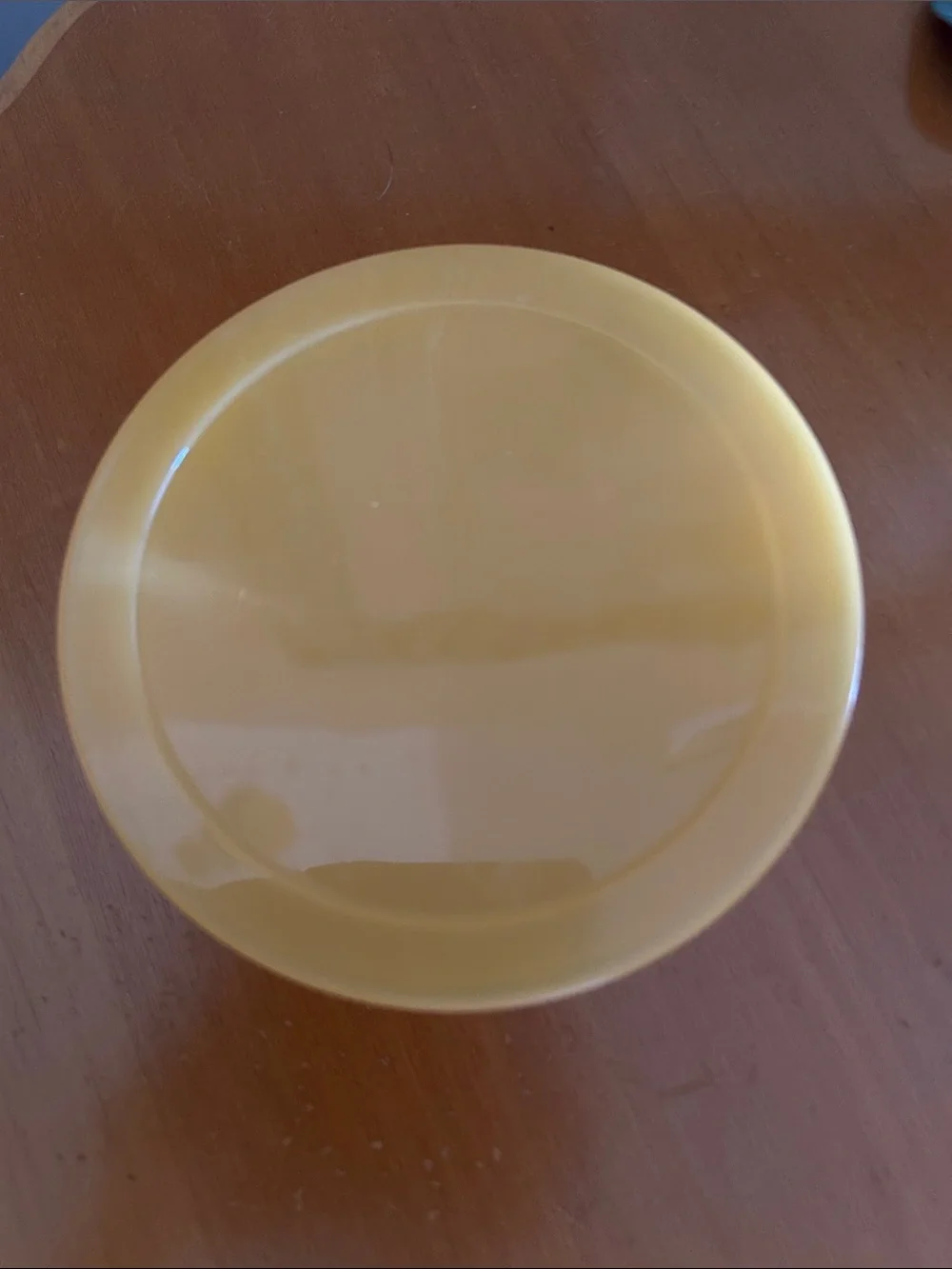 Yellow Pineapple Plastic Storage Bowl with Lid